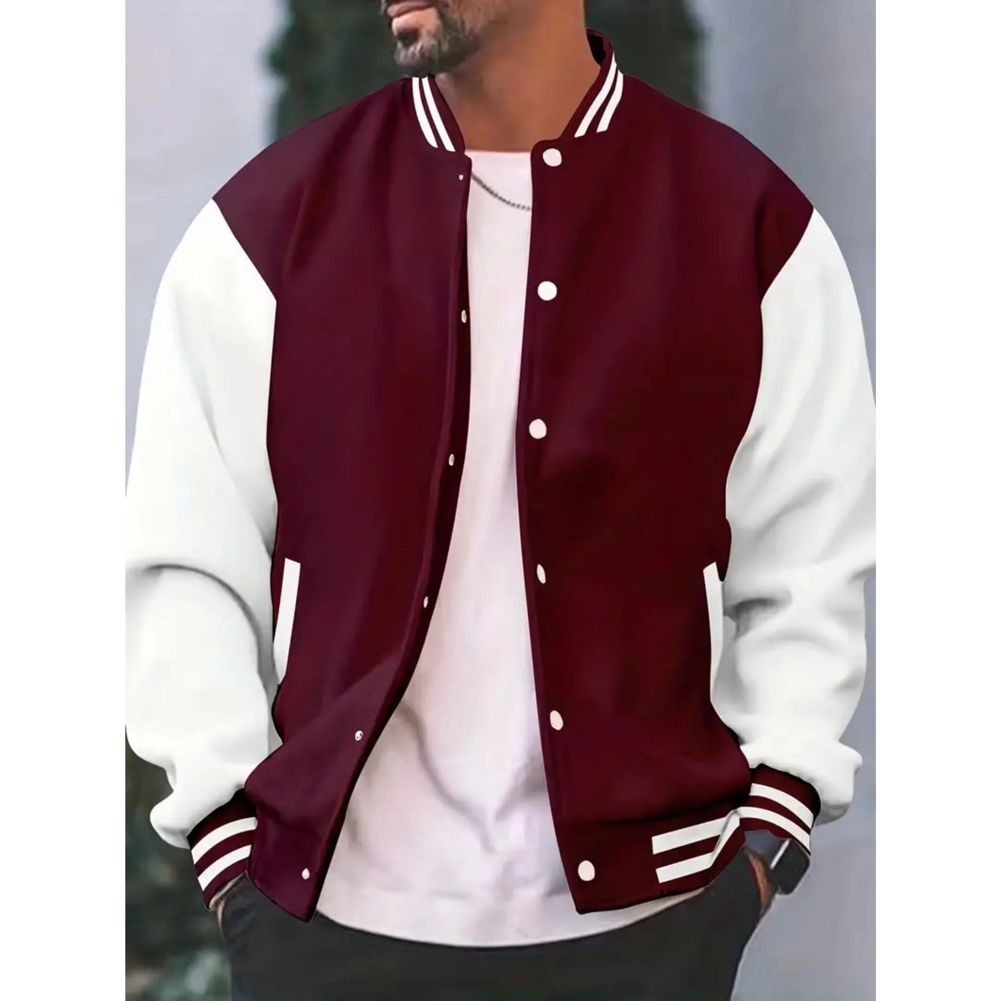 VARSITY BOMBER JACKET FOR MEN