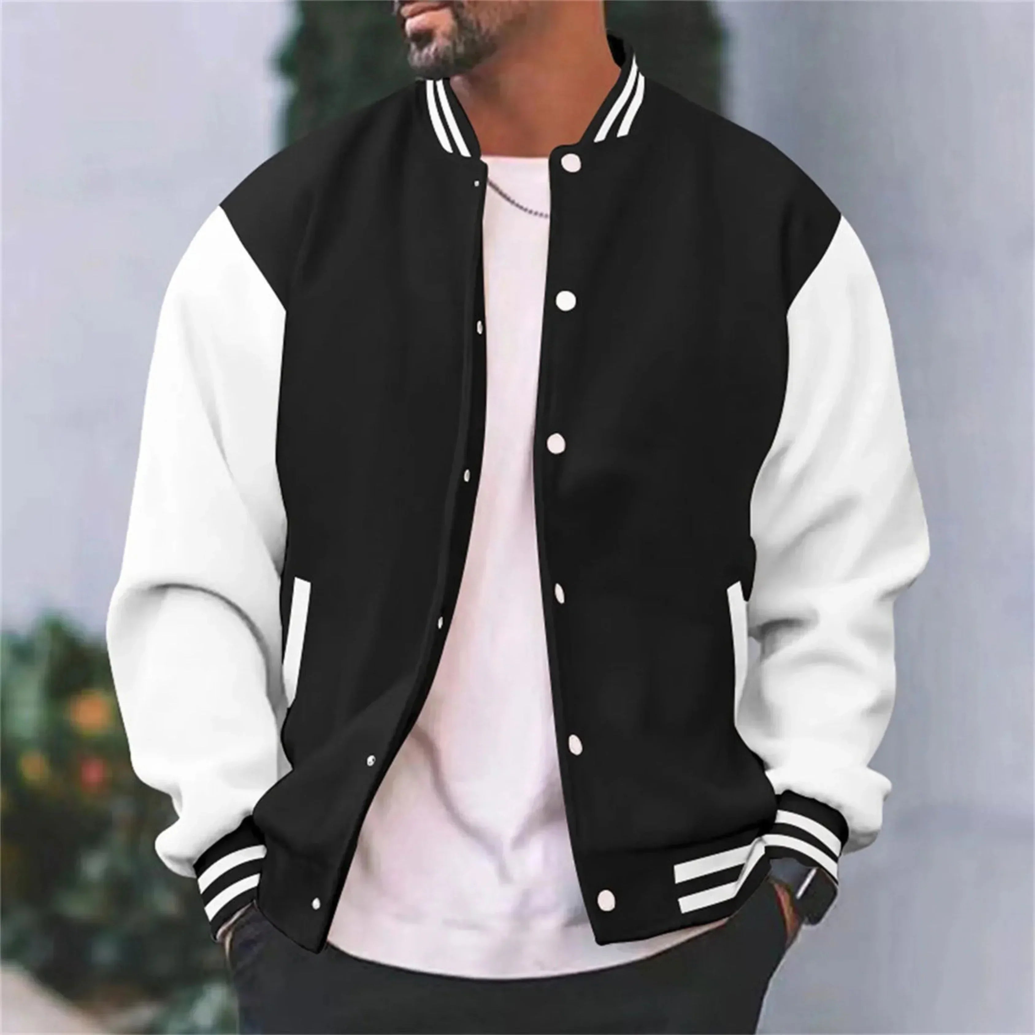 VARSITY BOMBER JACKET FOR MEN