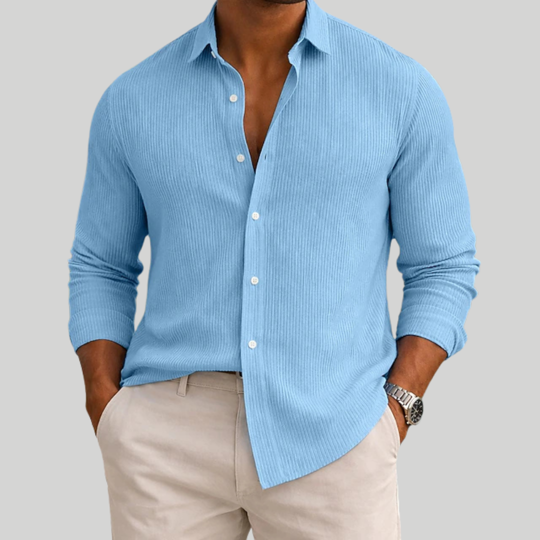 RIBBED SUMMER SHIRT FOR MEN