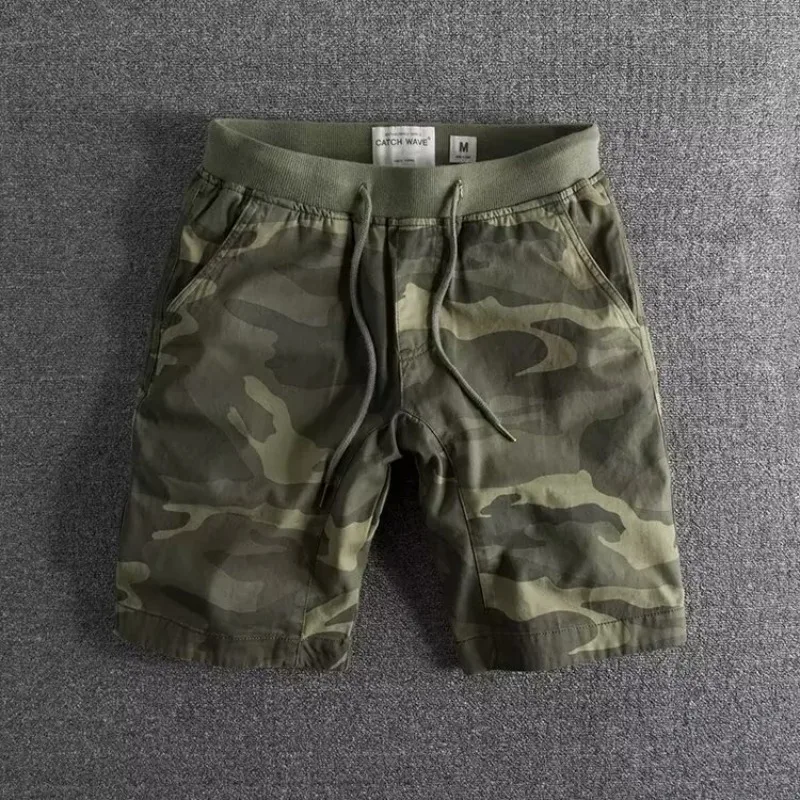 CAMOUFLAGE STRETCH SHORTS FOR MEN