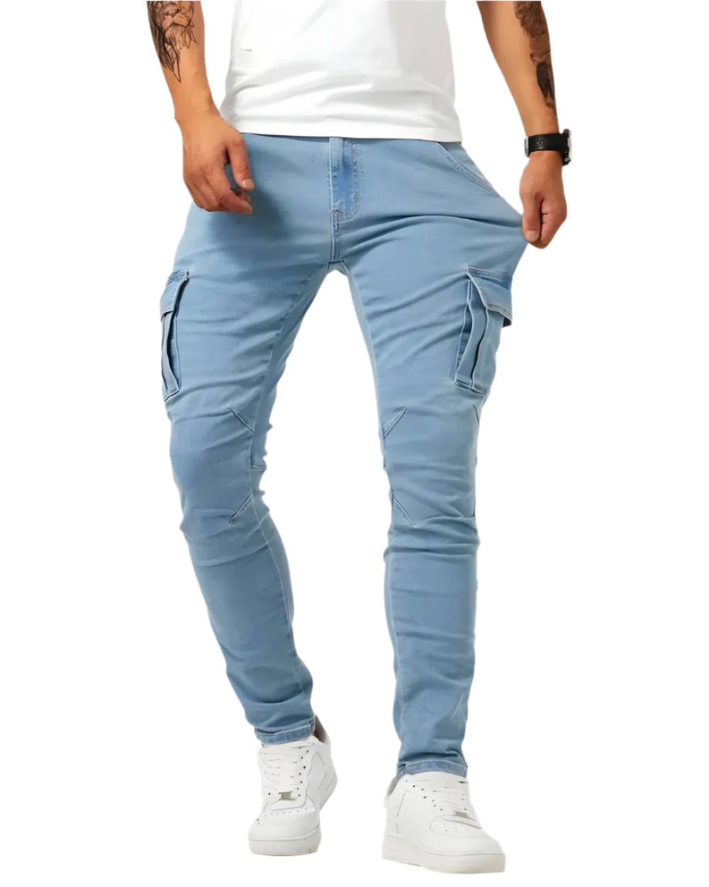 STRETCH CARGO TROUSER FOR MEN
