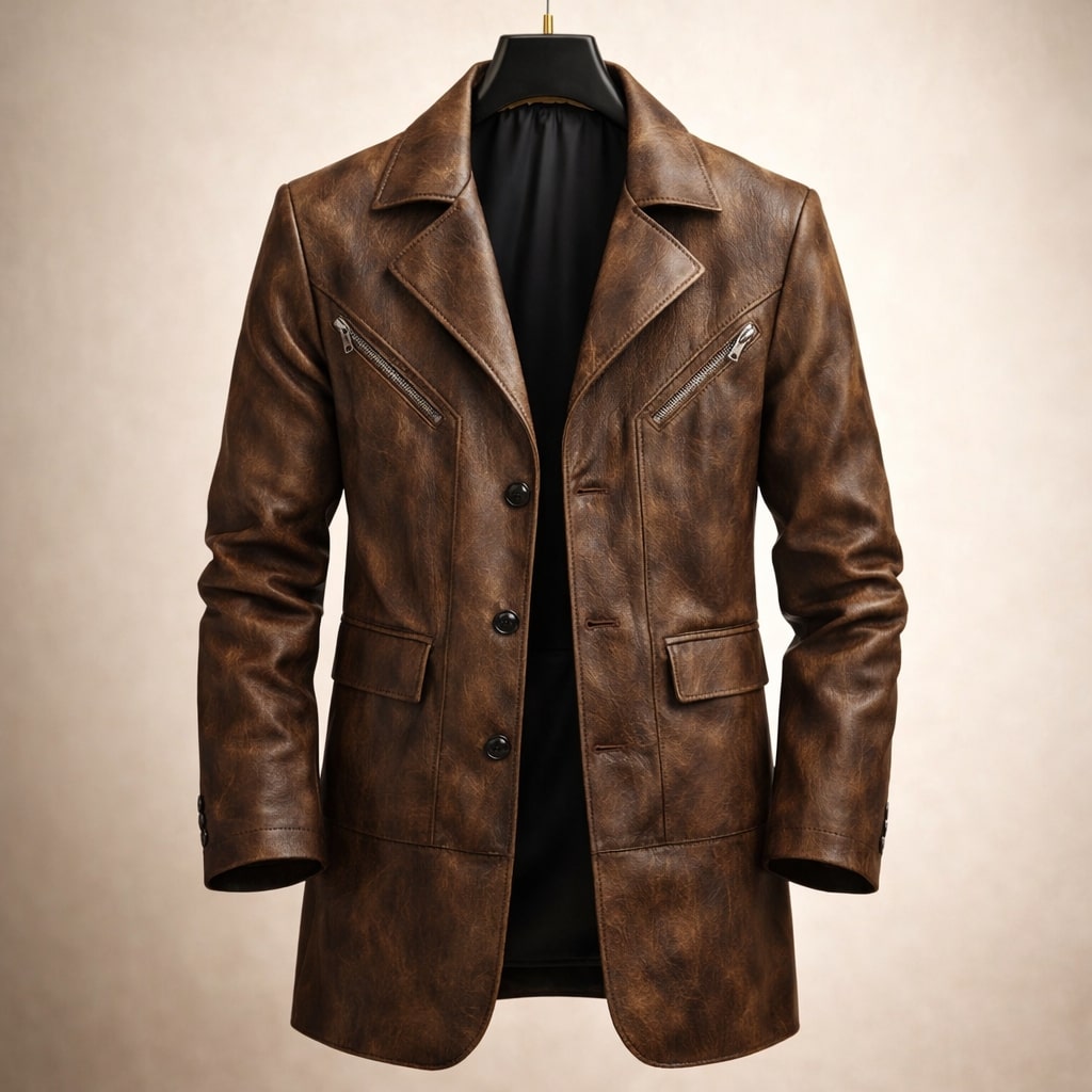 STRUCTURED PANEL JACKET FOR MEN