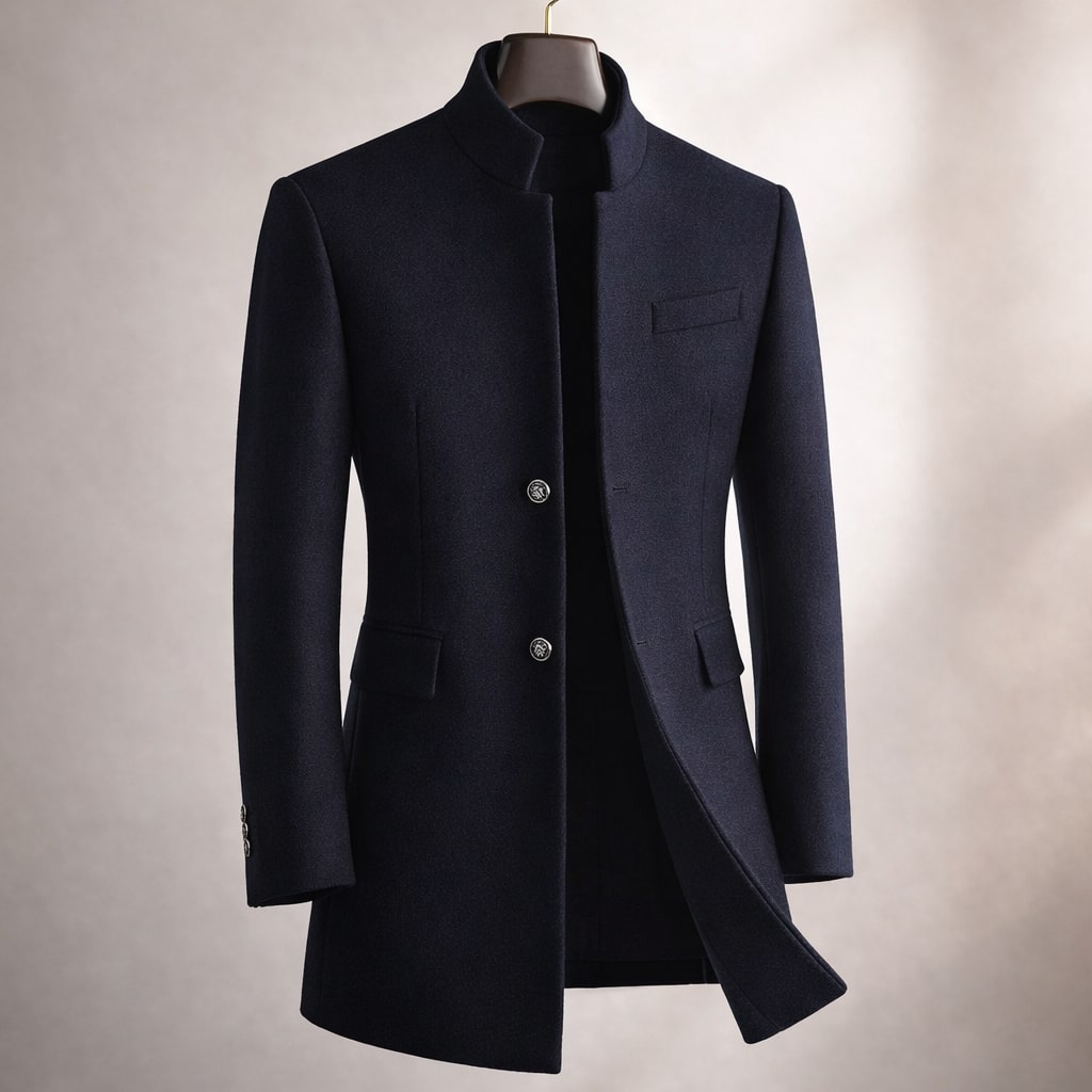 HIGH COLLAR COAT FOR MEN