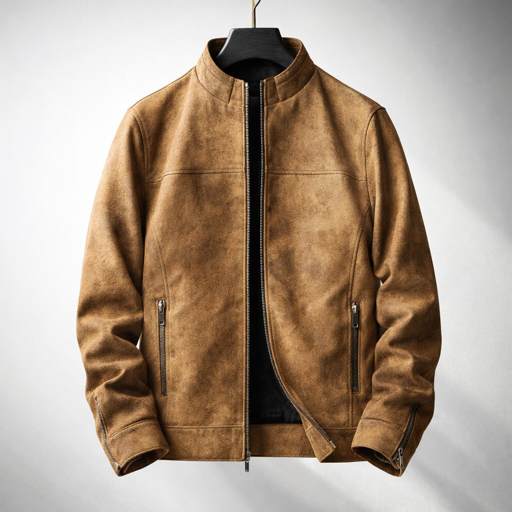 SLIM FIT MOTORCYCLE JACKET FOR MEN