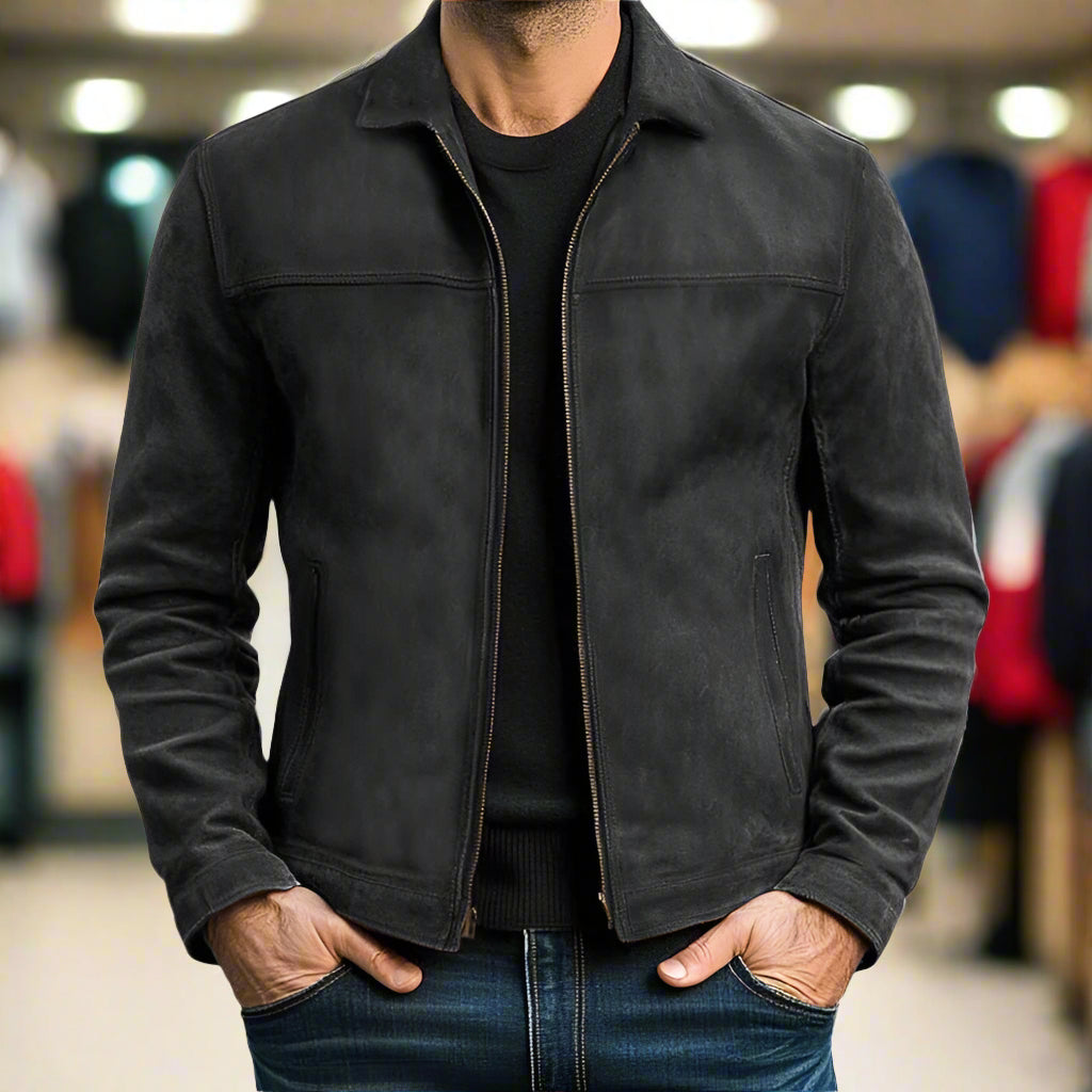 REFINED ZIPPERED JACKET FOR MEN