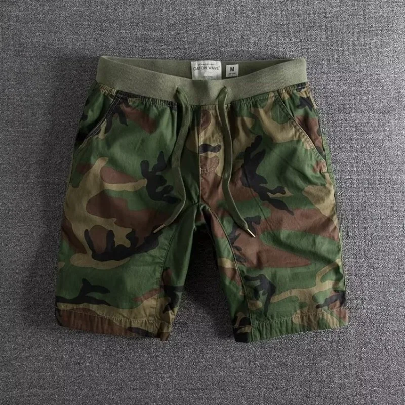 CAMOUFLAGE STRETCH SHORTS FOR MEN