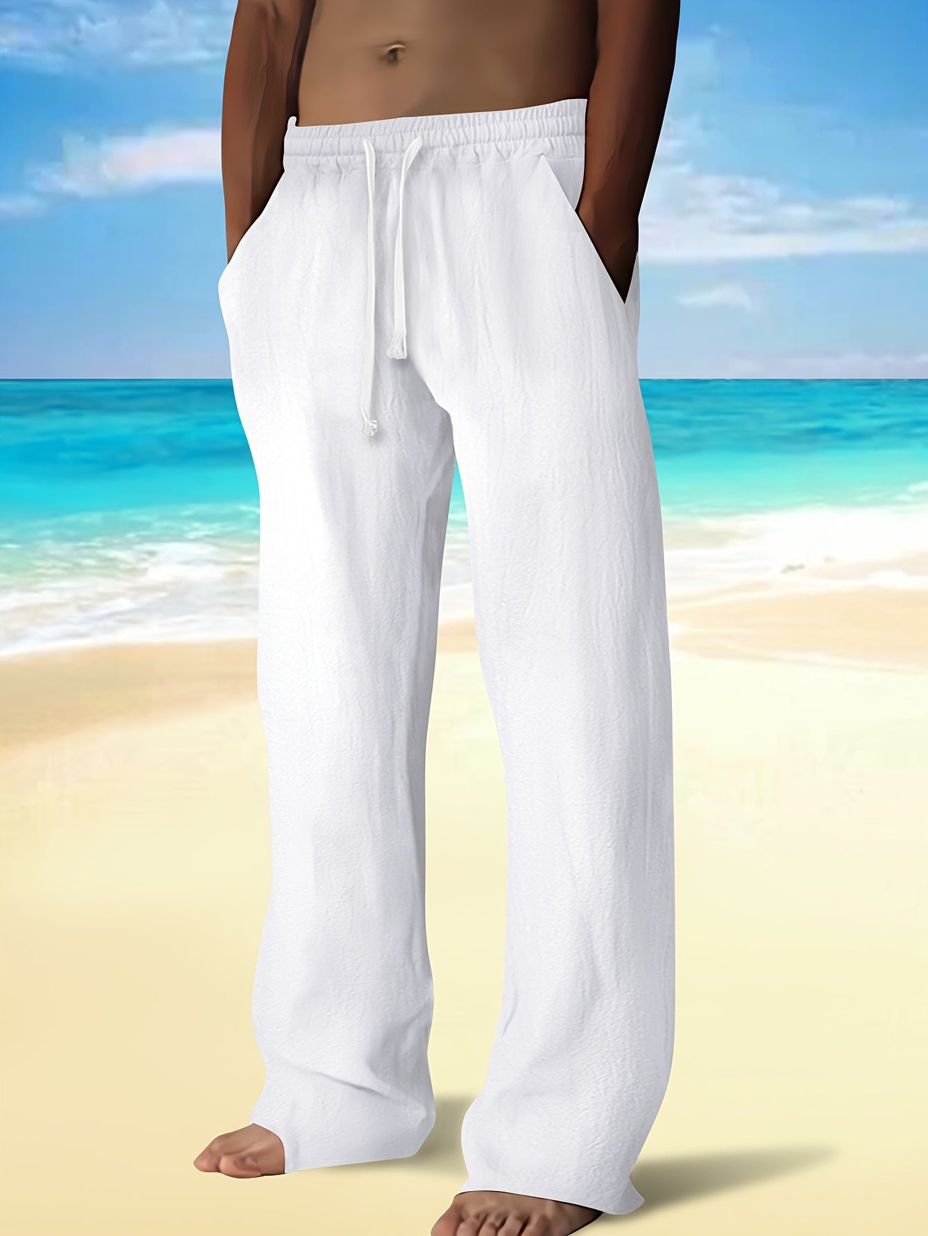 LOOSE DRAWSTRING TROUSERS FOR MEN