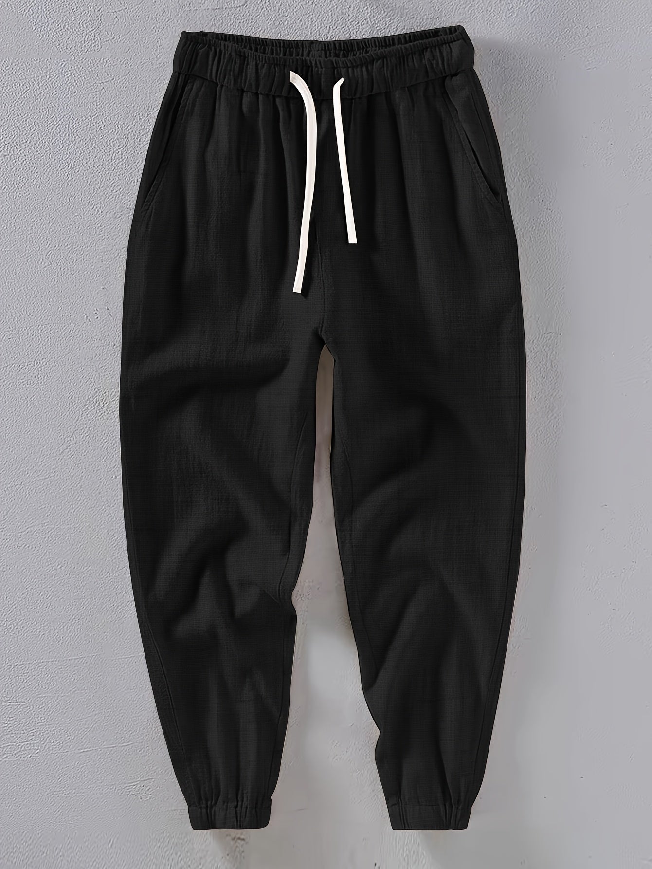 LINEN LOOSE POCKET TROUSERS FOR MEN