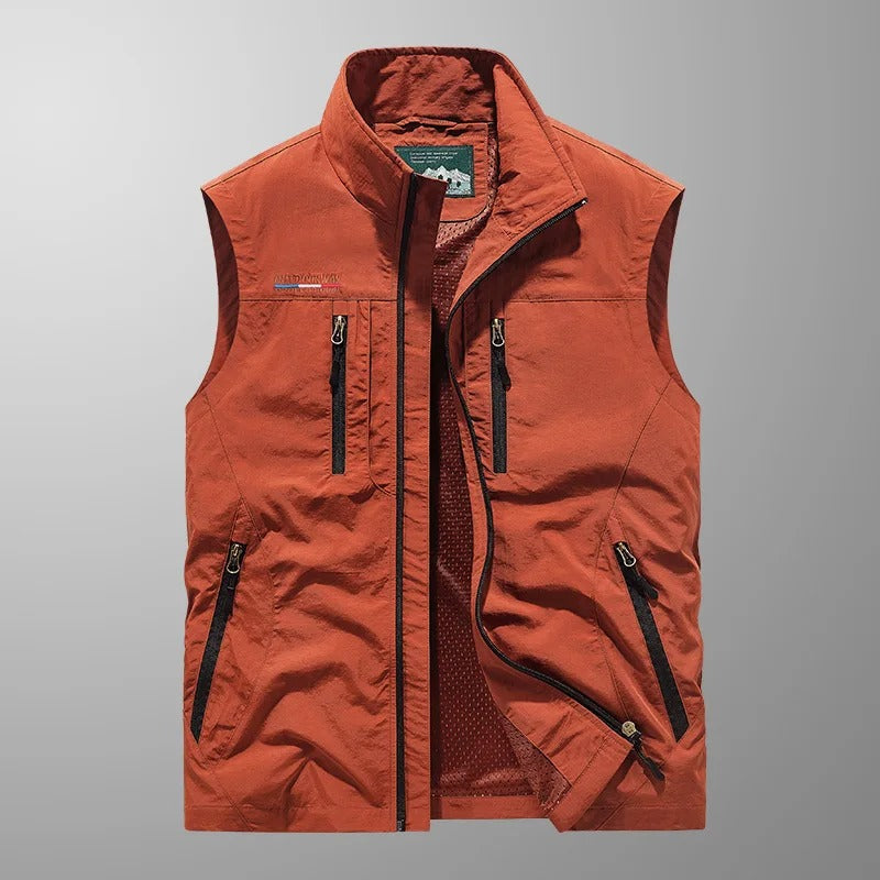BREATHABLE CARGO VEST FOR MEN