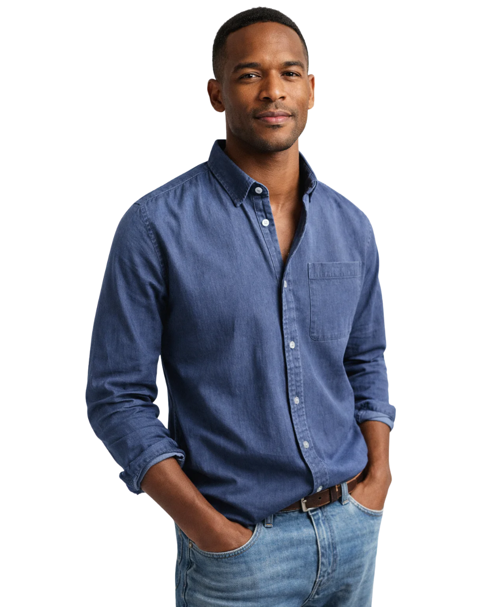 TAILORED BUTTON-UP SHIRT FOR MEN