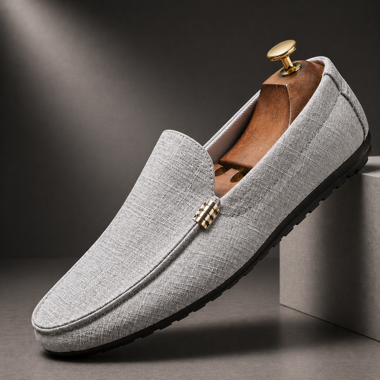 CANVAS SLIP-ON LOAFERS FOR MEN
