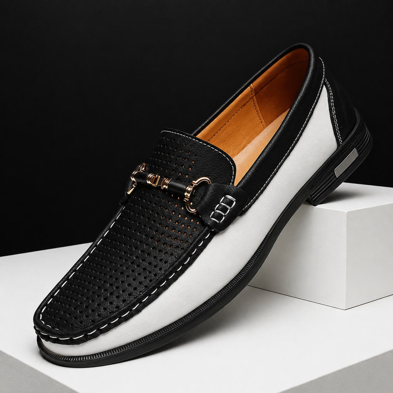 PERFORATED SLIP-ON LOAFERS FOR MEN