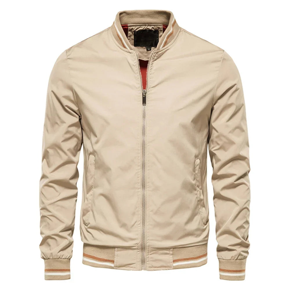 CONTRAST BOMBER JACKET FOR MEN