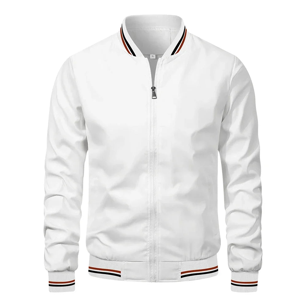 CONTRAST BOMBER JACKET FOR MEN
