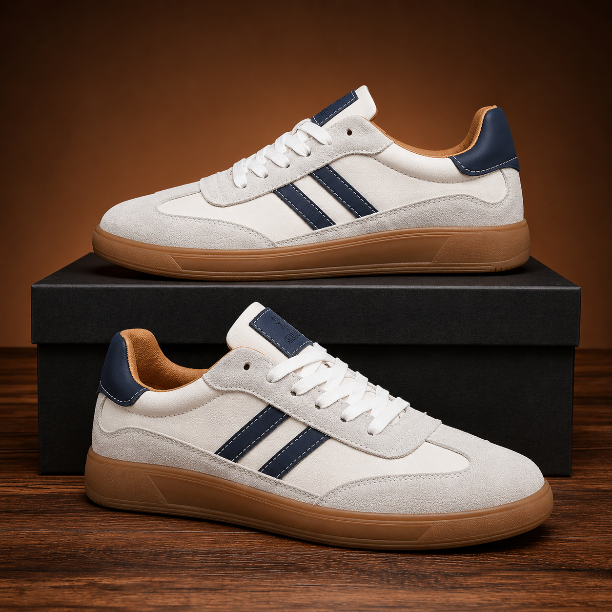 CONTRAST PANEL SNEAKERS FOR MEN