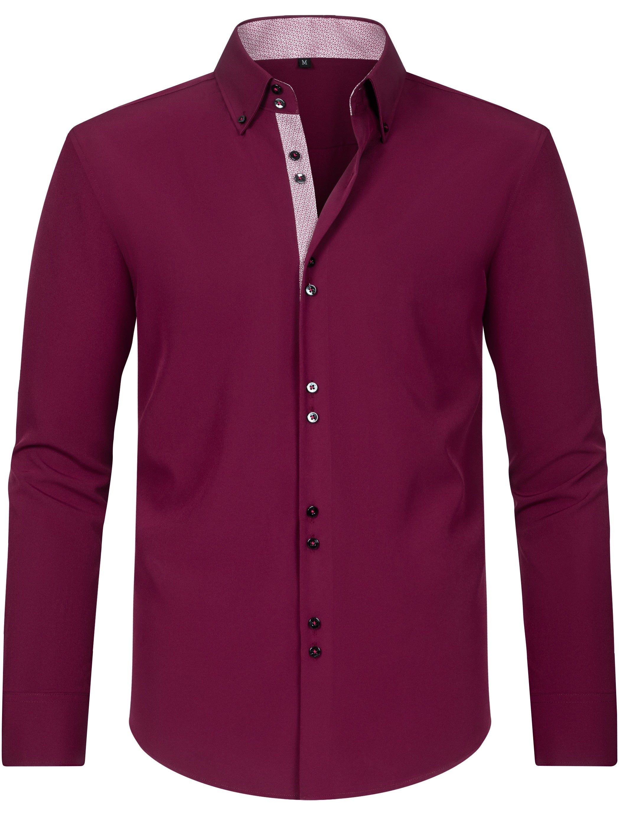 COLOR BLOCK DRESS SHIRT FOR MEN