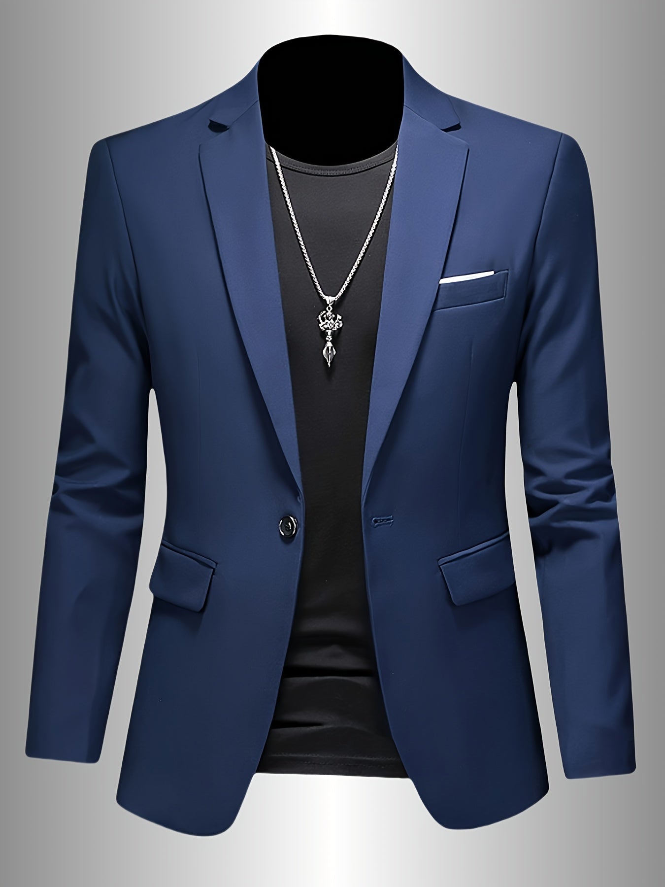 SKINNY LAPEL BLAZER FOR MEN