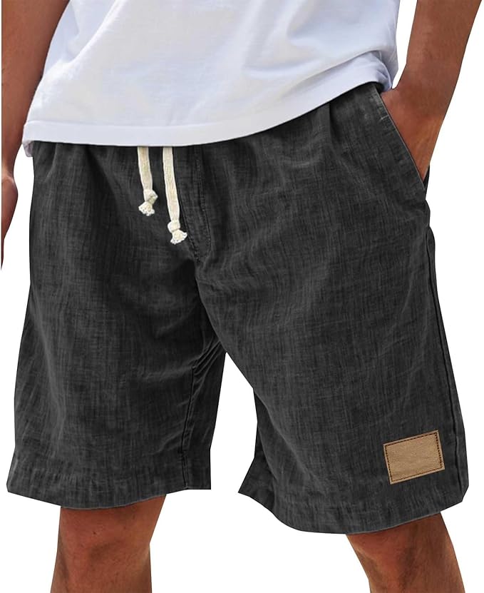 ELASTIC WAIST SHORTS FOR MEN