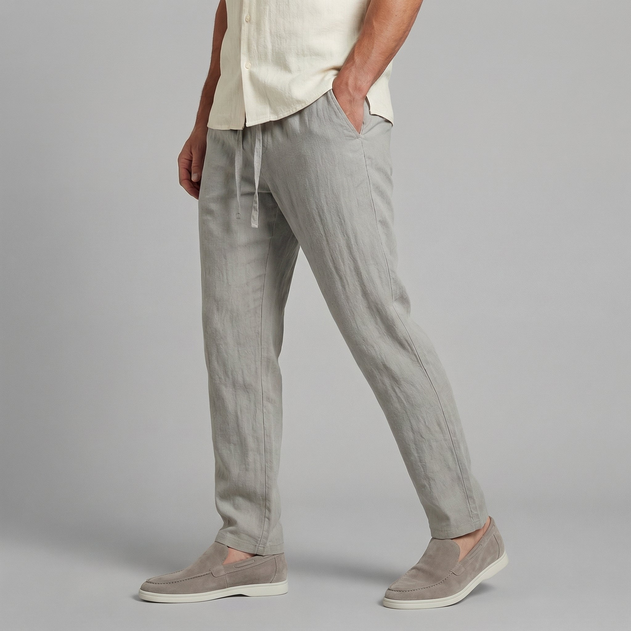 RELAXED WIDE LEG TROUSERS FOR MEN