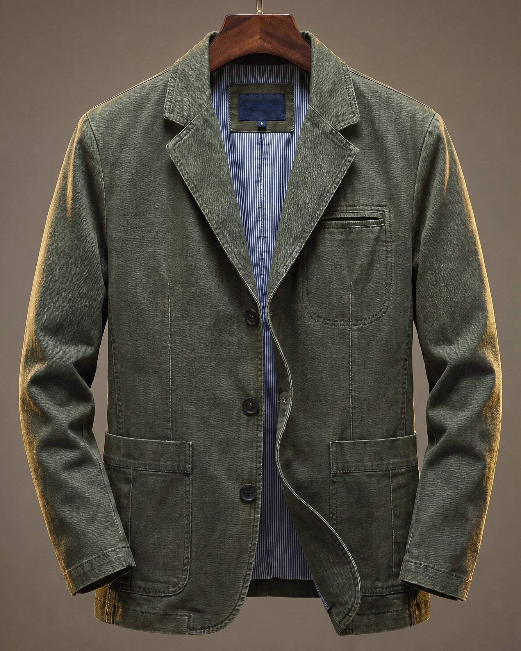 WASHED DENIM BLAZER FOR MEN