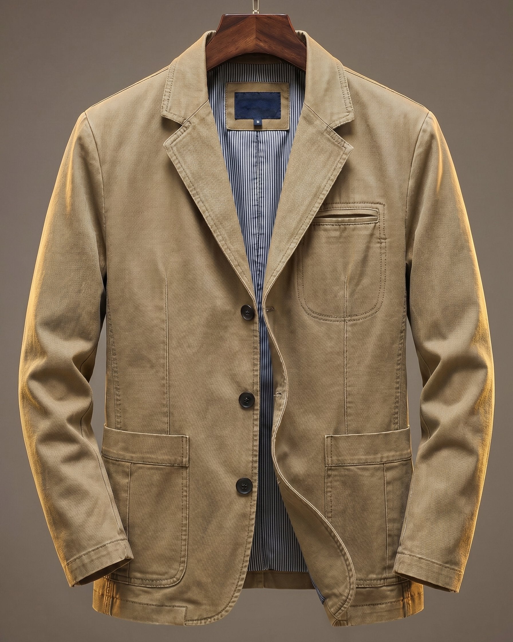 WASHED DENIM BLAZER FOR MEN