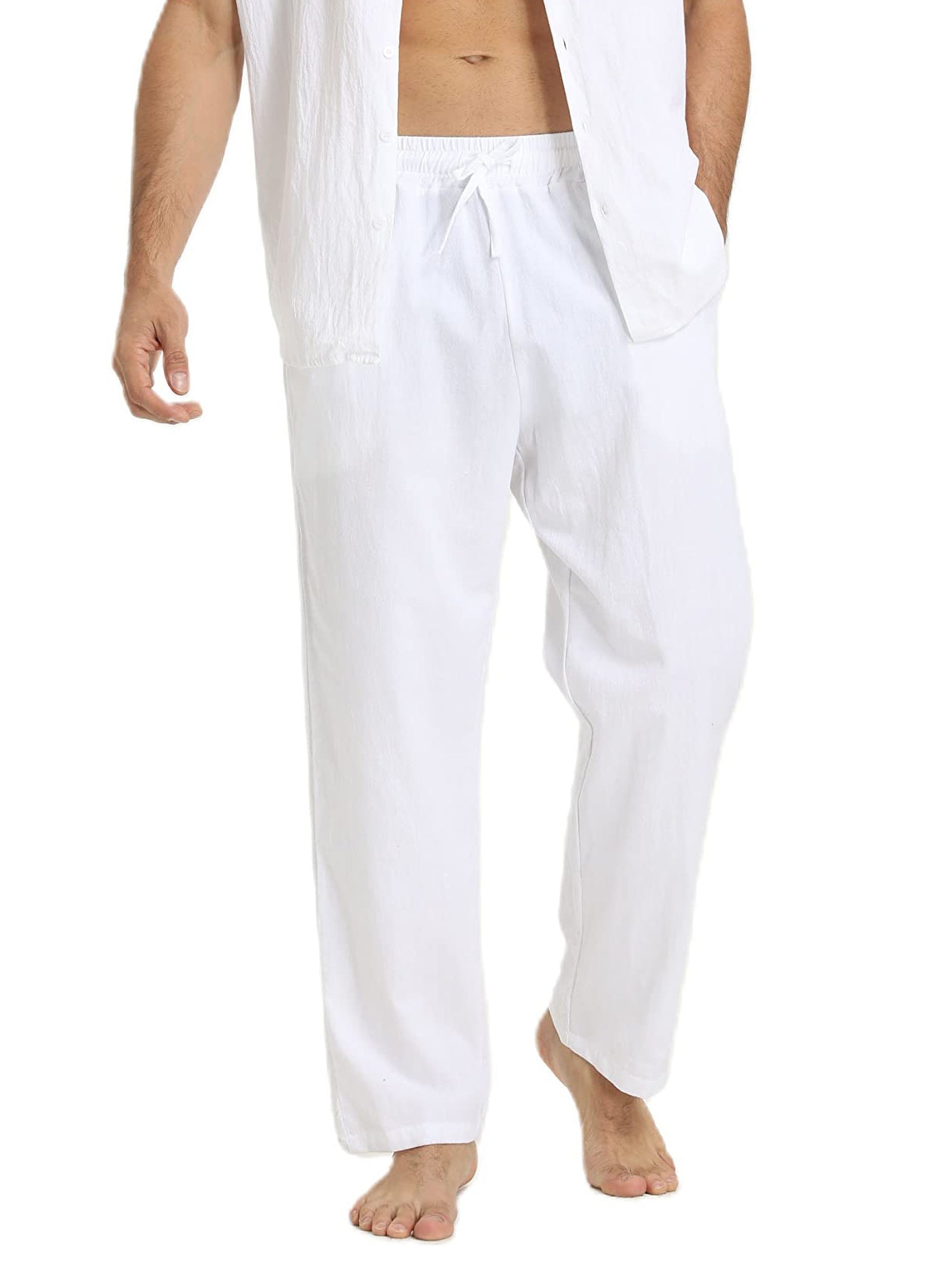 LINEN CASUAL TROUSERS FOR MEN