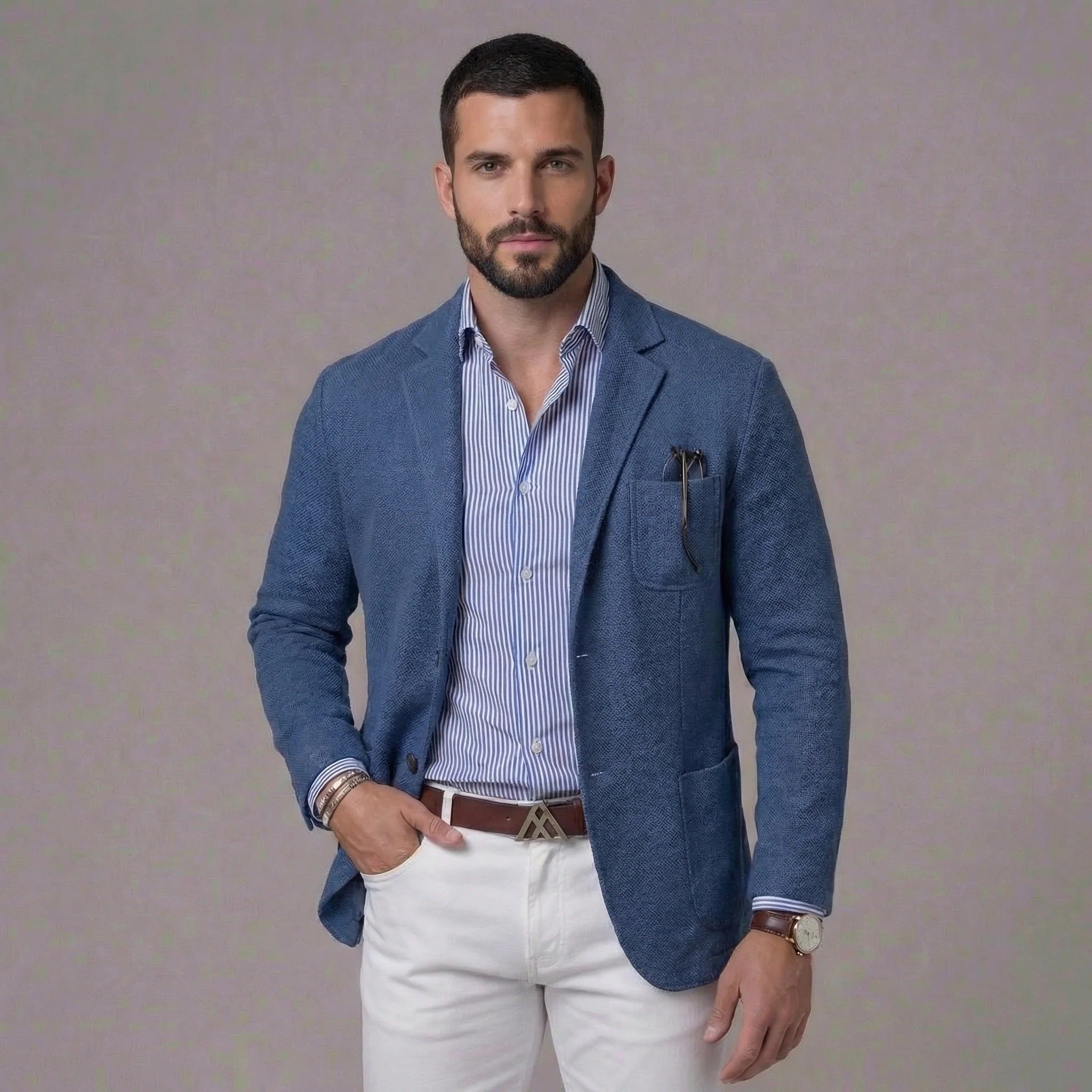 LINEN BLAZER JACKET FOR MEN
