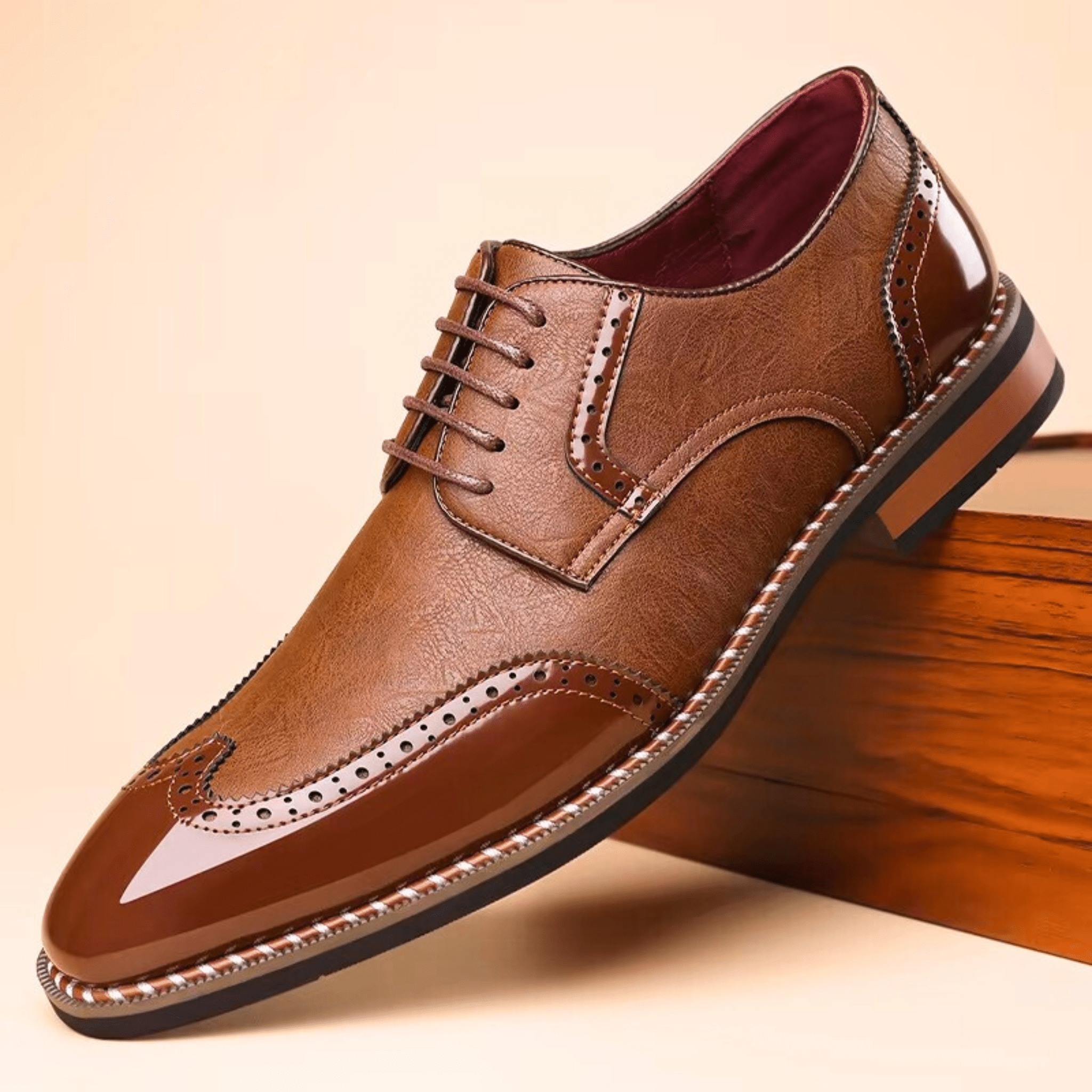 BICOLORED SHOES FOR MEN