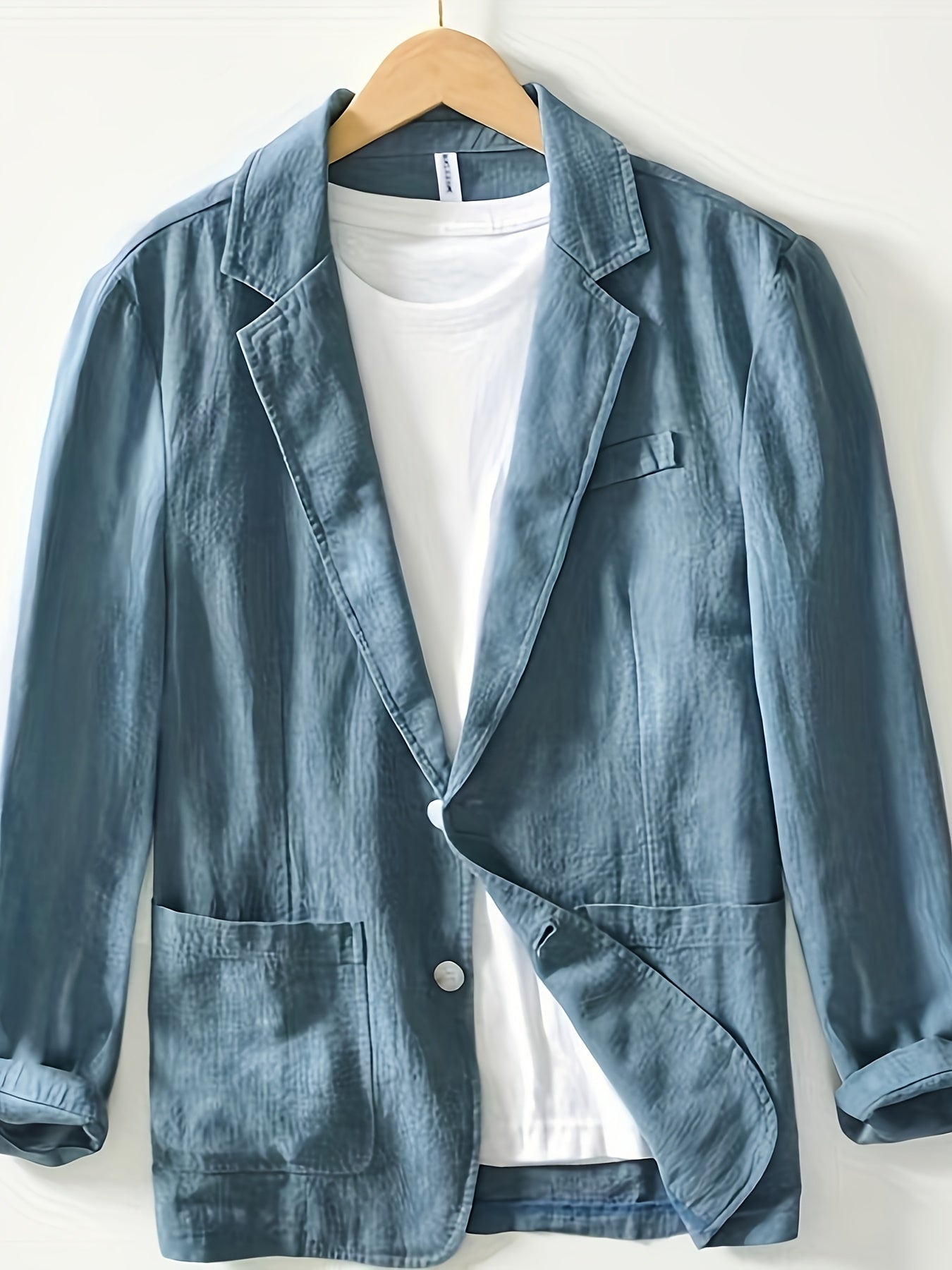 LAPEL COTTON JACKET FOR MEN