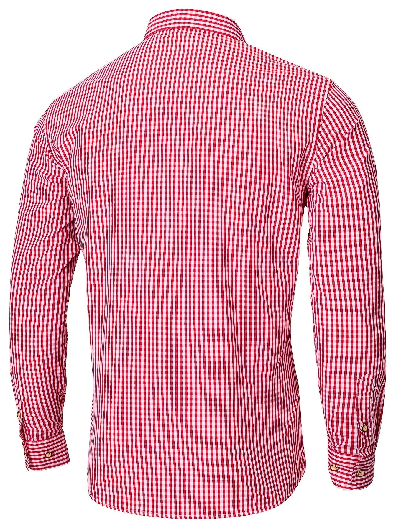 PLAID BUTTON-UP SHIRT FOR MEN