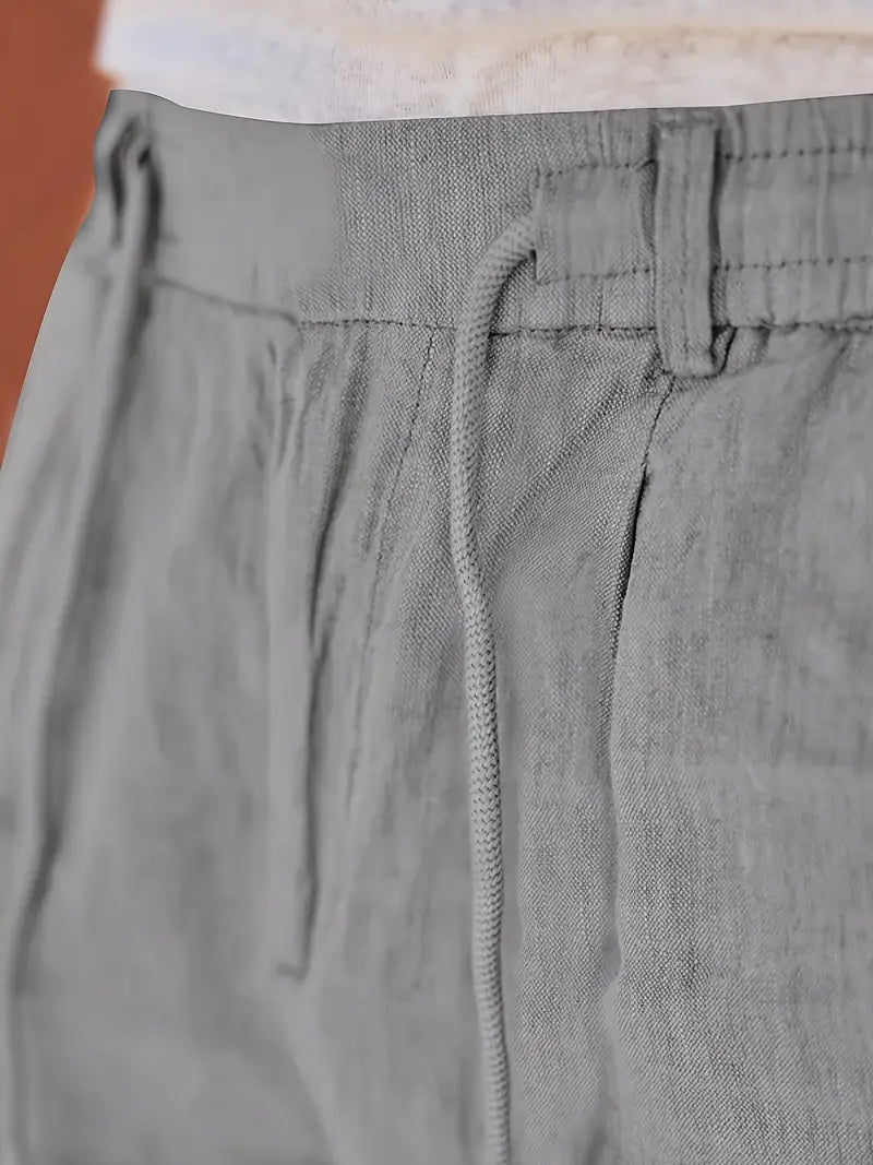 LOOSE FIT LINEN TROUSERS FOR MEN
