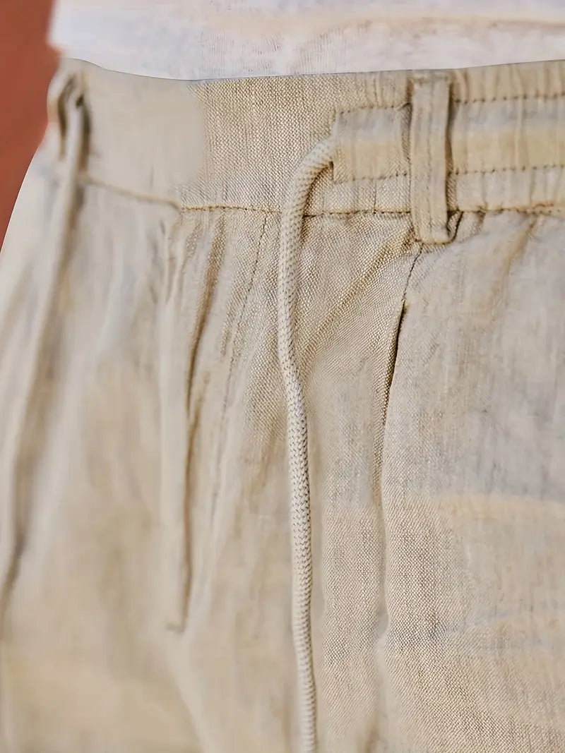 LOOSE FIT LINEN TROUSERS FOR MEN