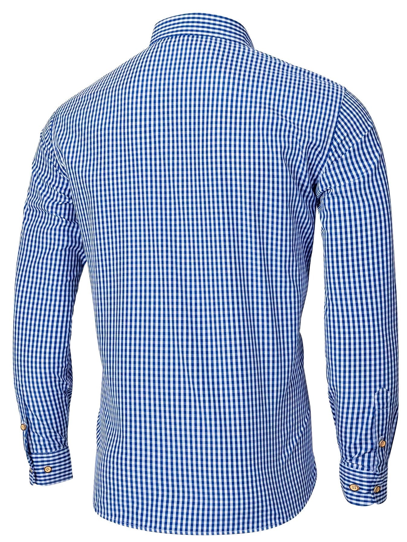 PLAID BUTTON-UP SHIRT FOR MEN