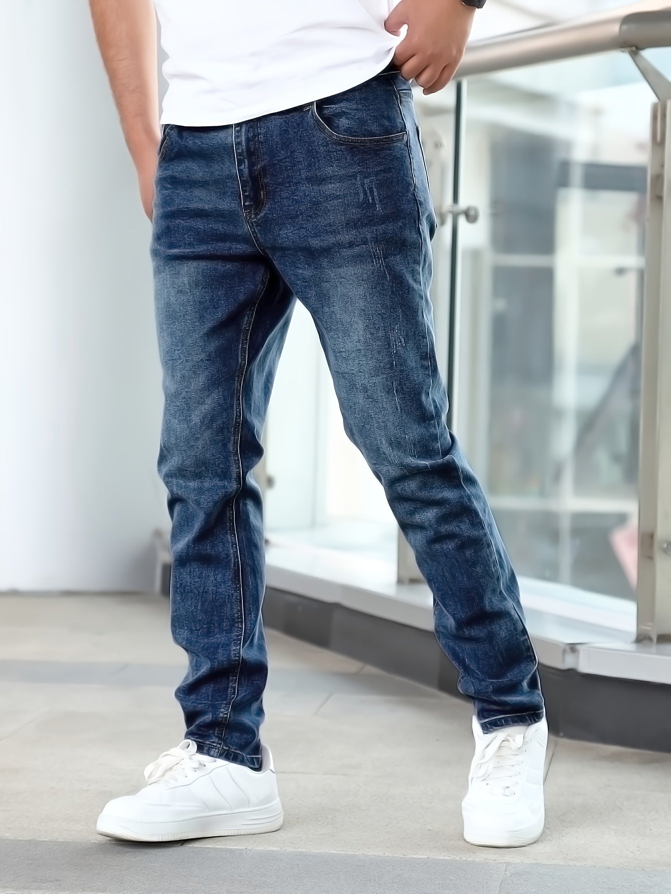 SLIM FIT DENIM JEANS FOR MEN