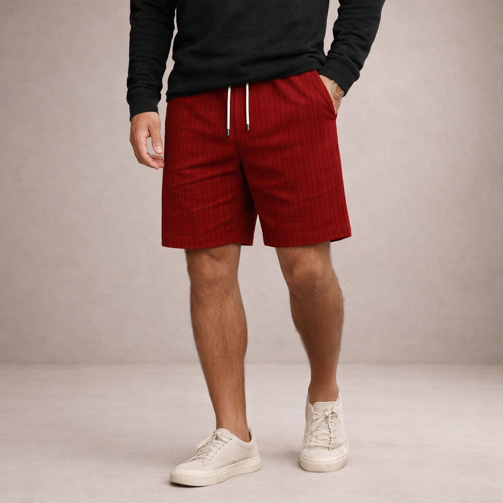 STRAIGHT HEM SHORTS FOR MEN