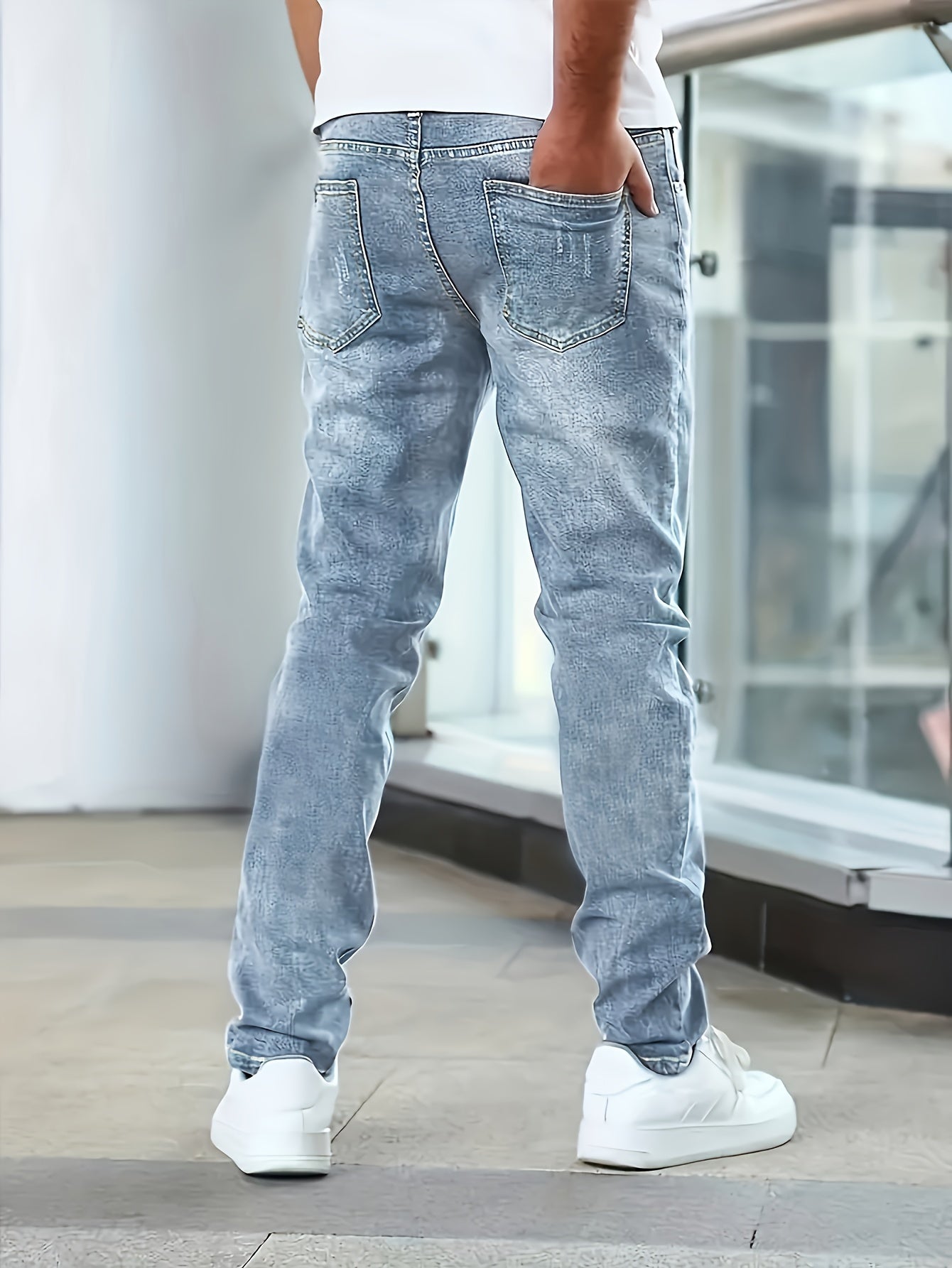 SLIM FIT DENIM JEANS FOR MEN