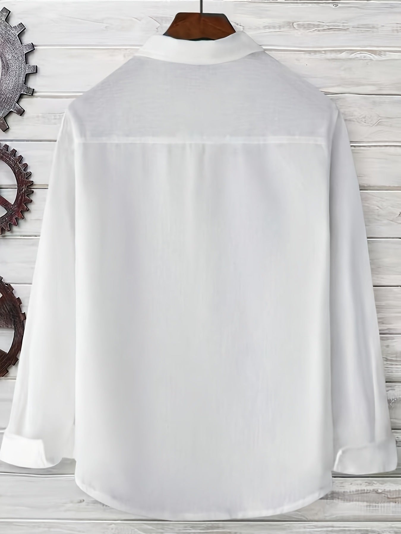 LINEN BLEND BUTTON SHIRT FOR MEN