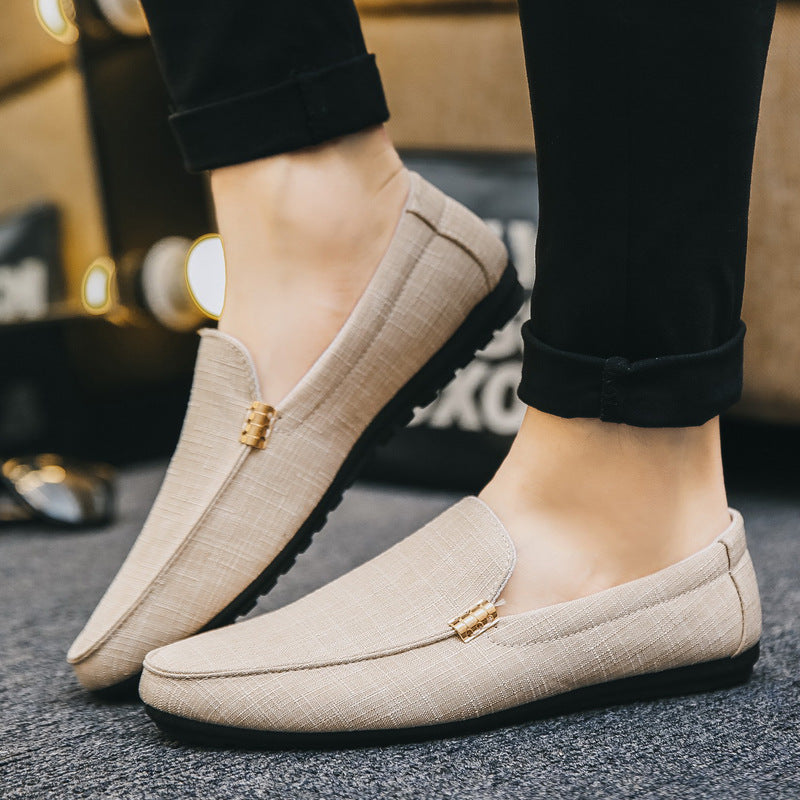 CANVAS SLIP-ON LOAFERS FOR MEN