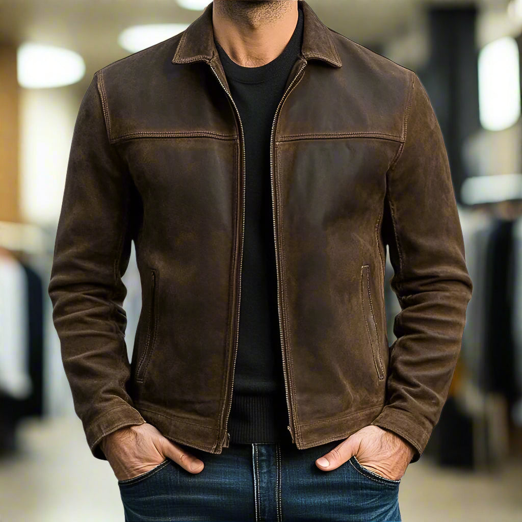 REFINED ZIPPERED JACKET FOR MEN