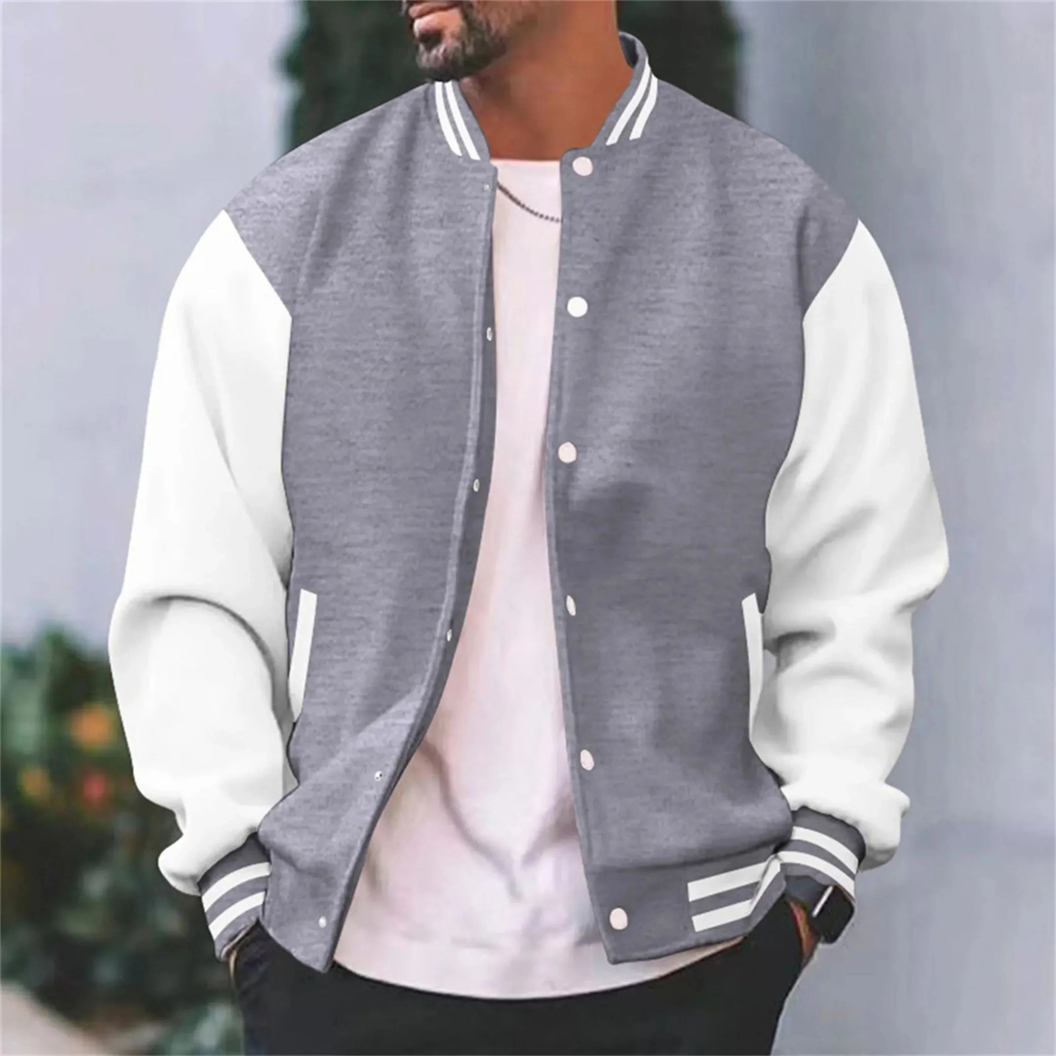 VARSITY BOMBER JACKET FOR MEN