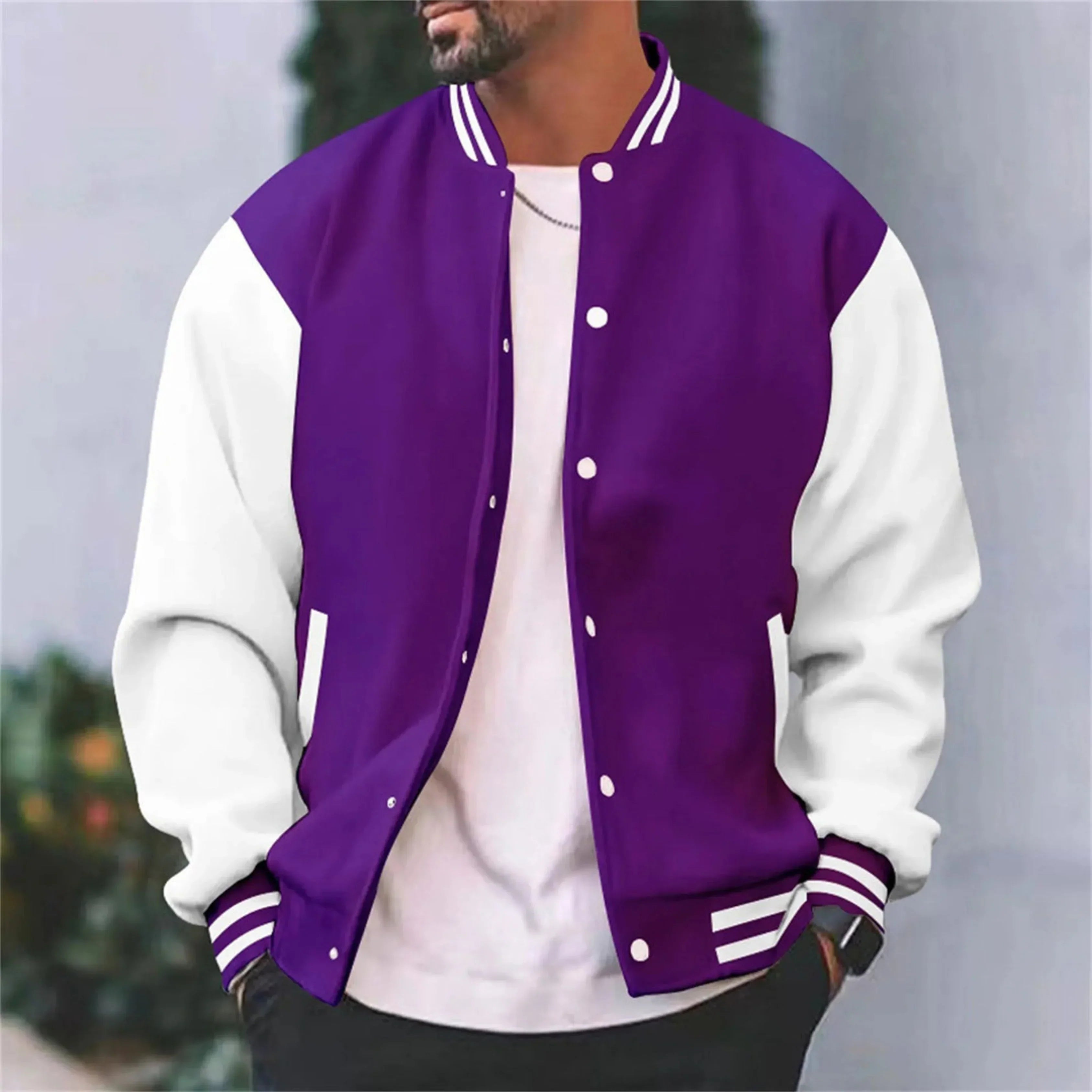 VARSITY BOMBER JACKET FOR MEN