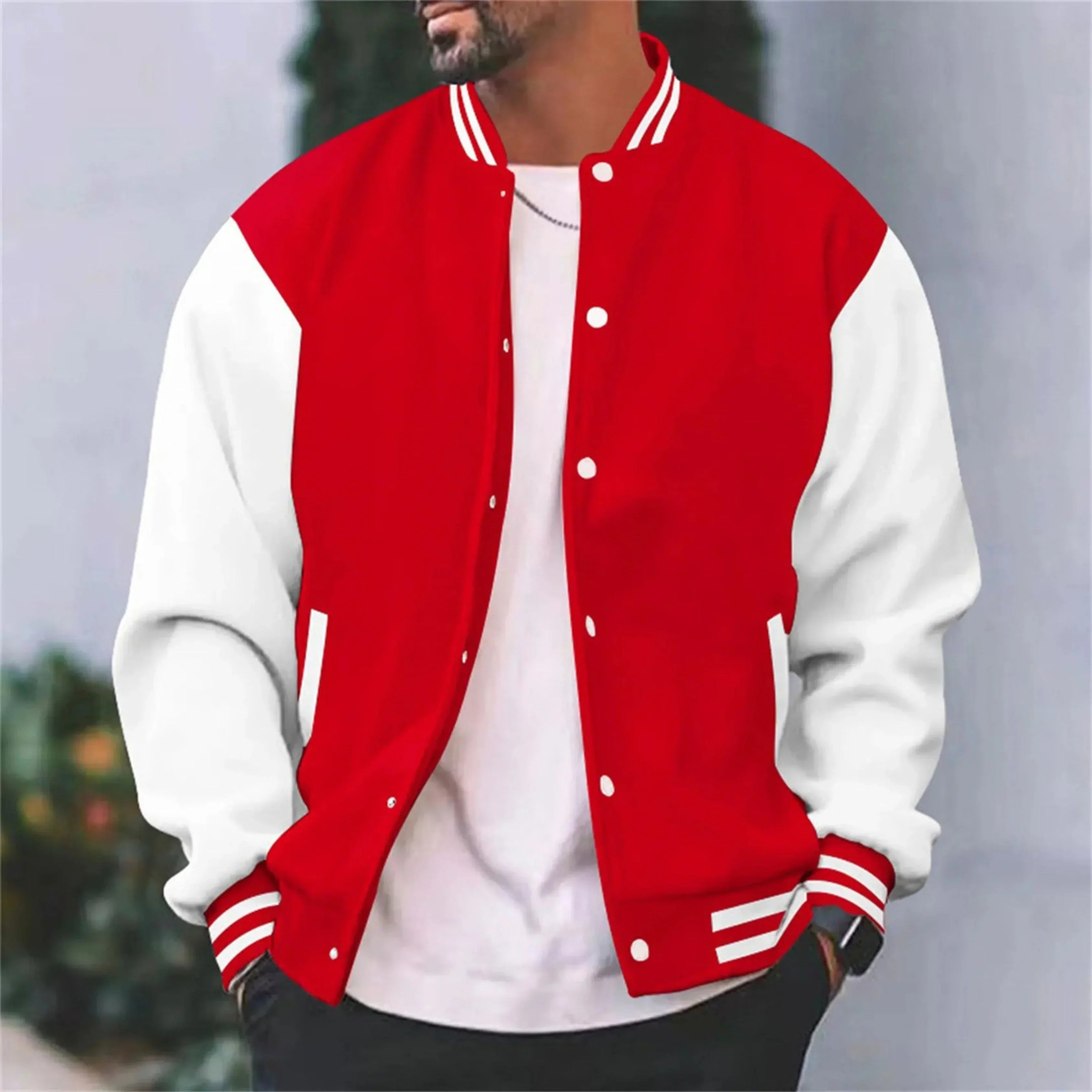 VARSITY BOMBER JACKET FOR MEN