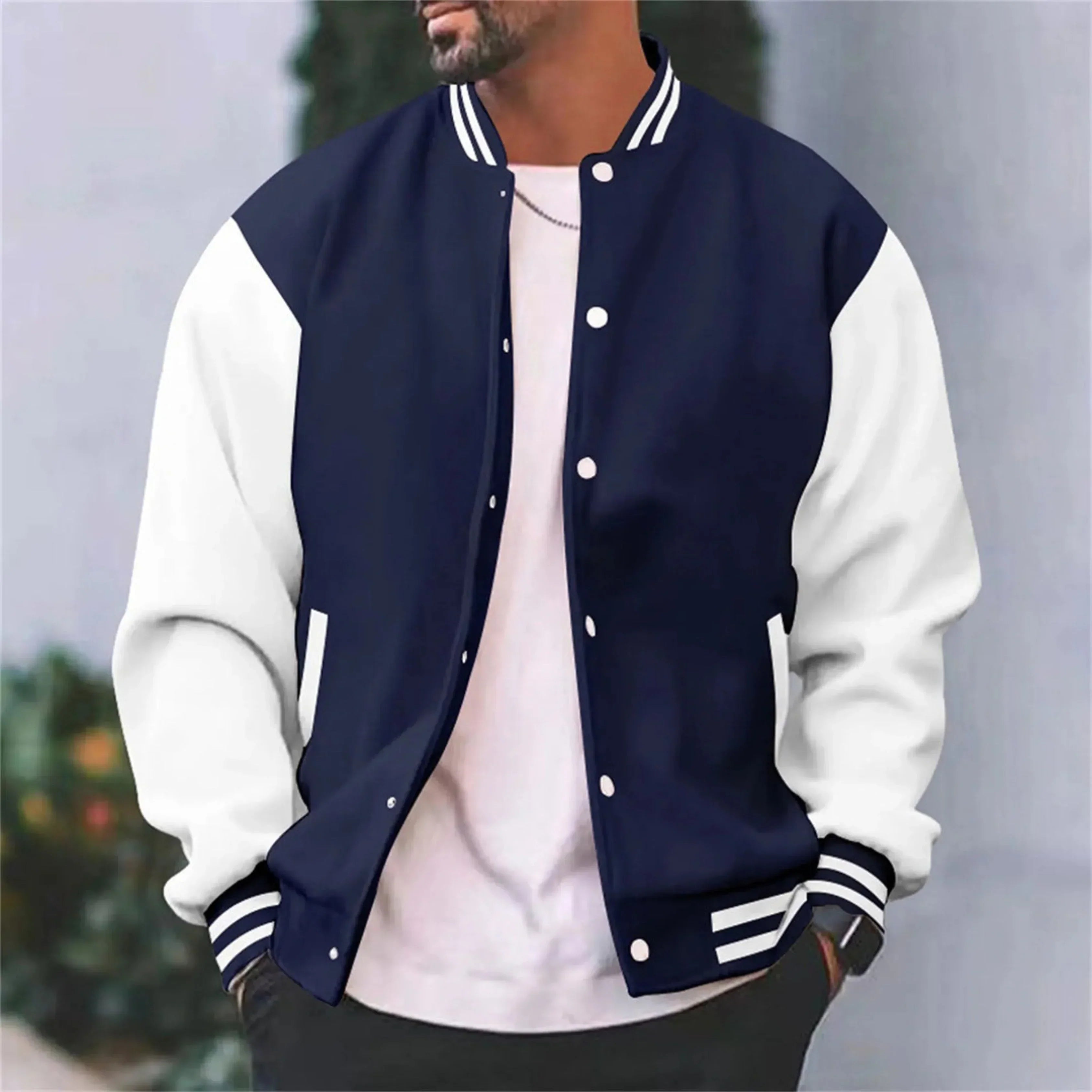 VARSITY BOMBER JACKET FOR MEN