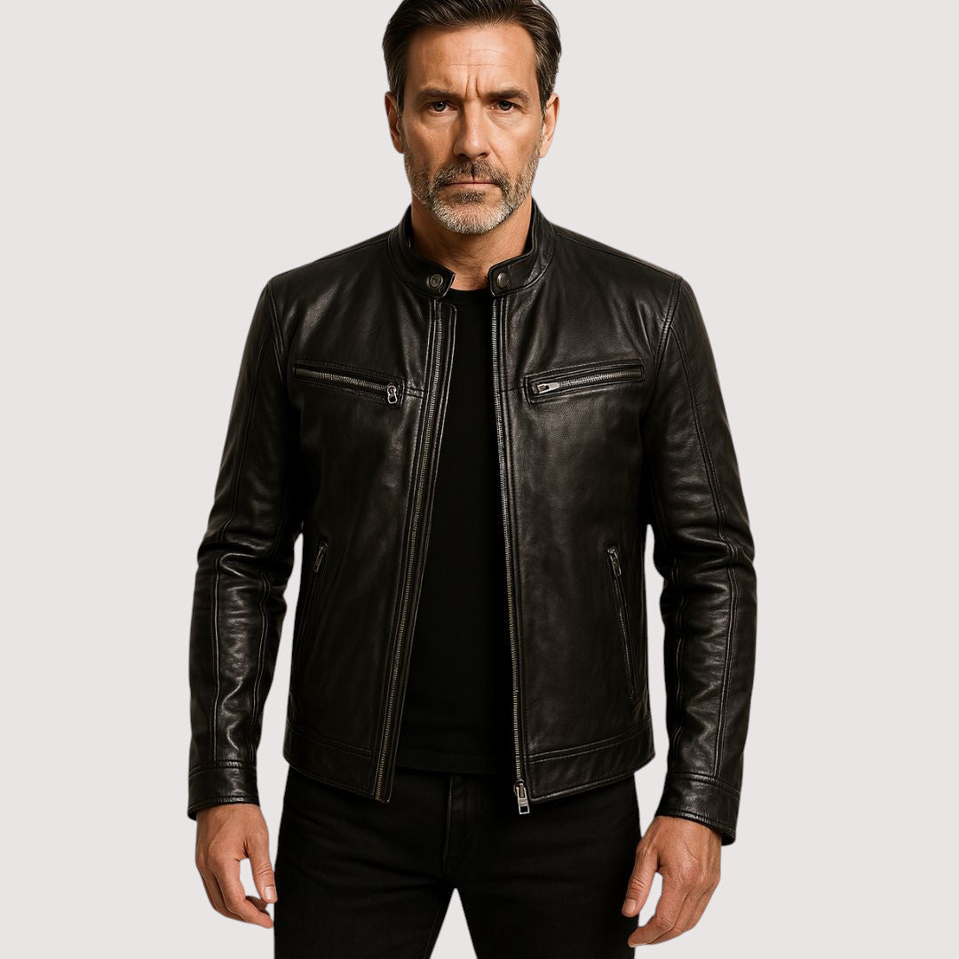 FAUX LEATHER JACKET FOR MEN