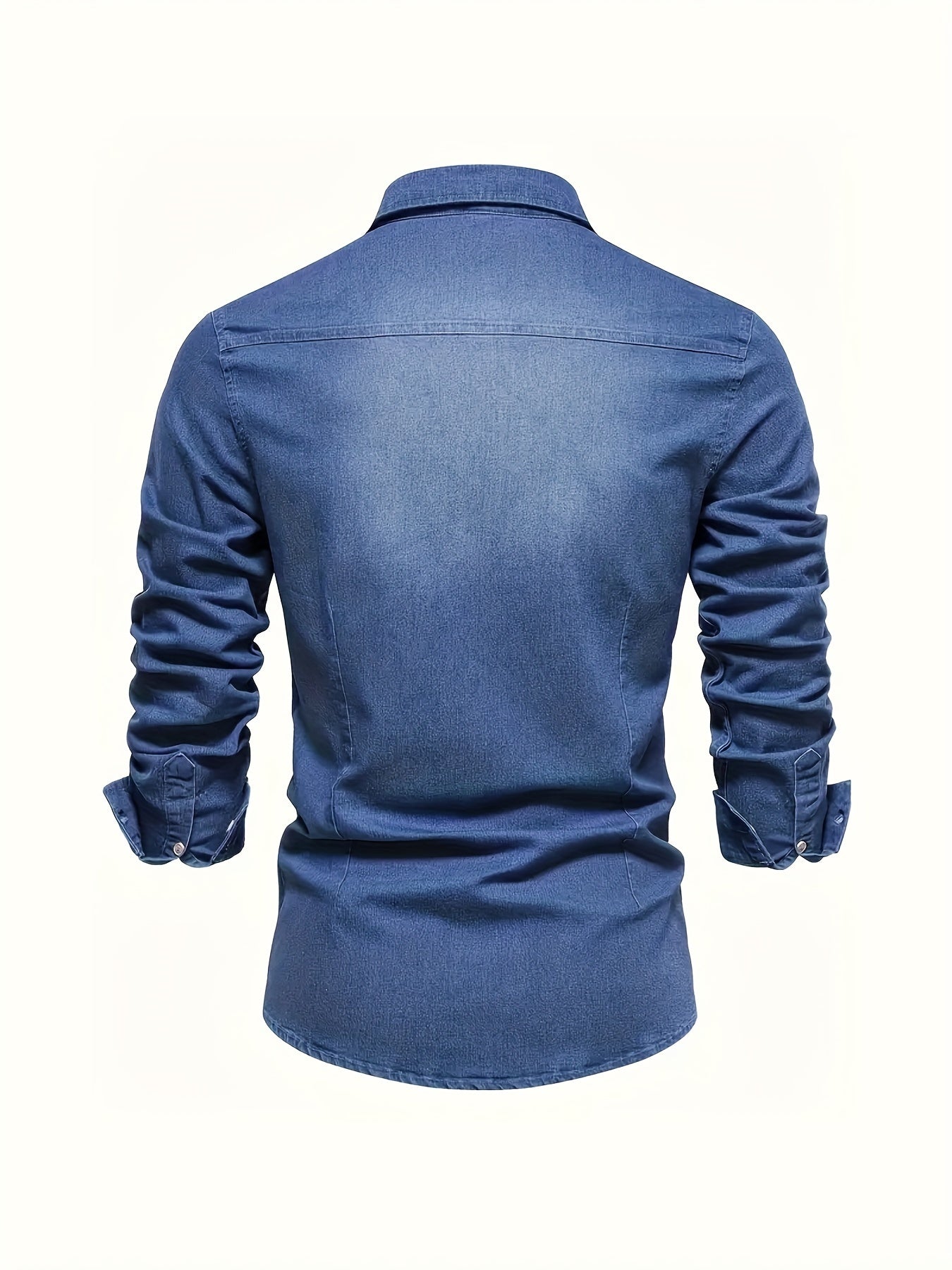 DENIM LONG-SLEEVED SHIRT FOR MEN