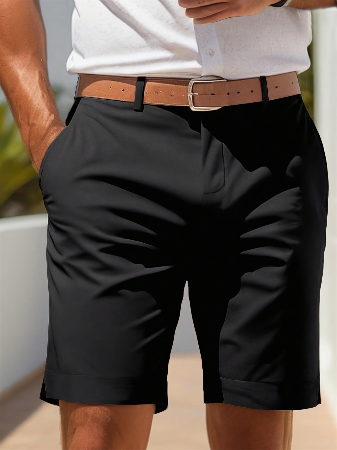 CHINO SUIT SHORTS FOR MEN