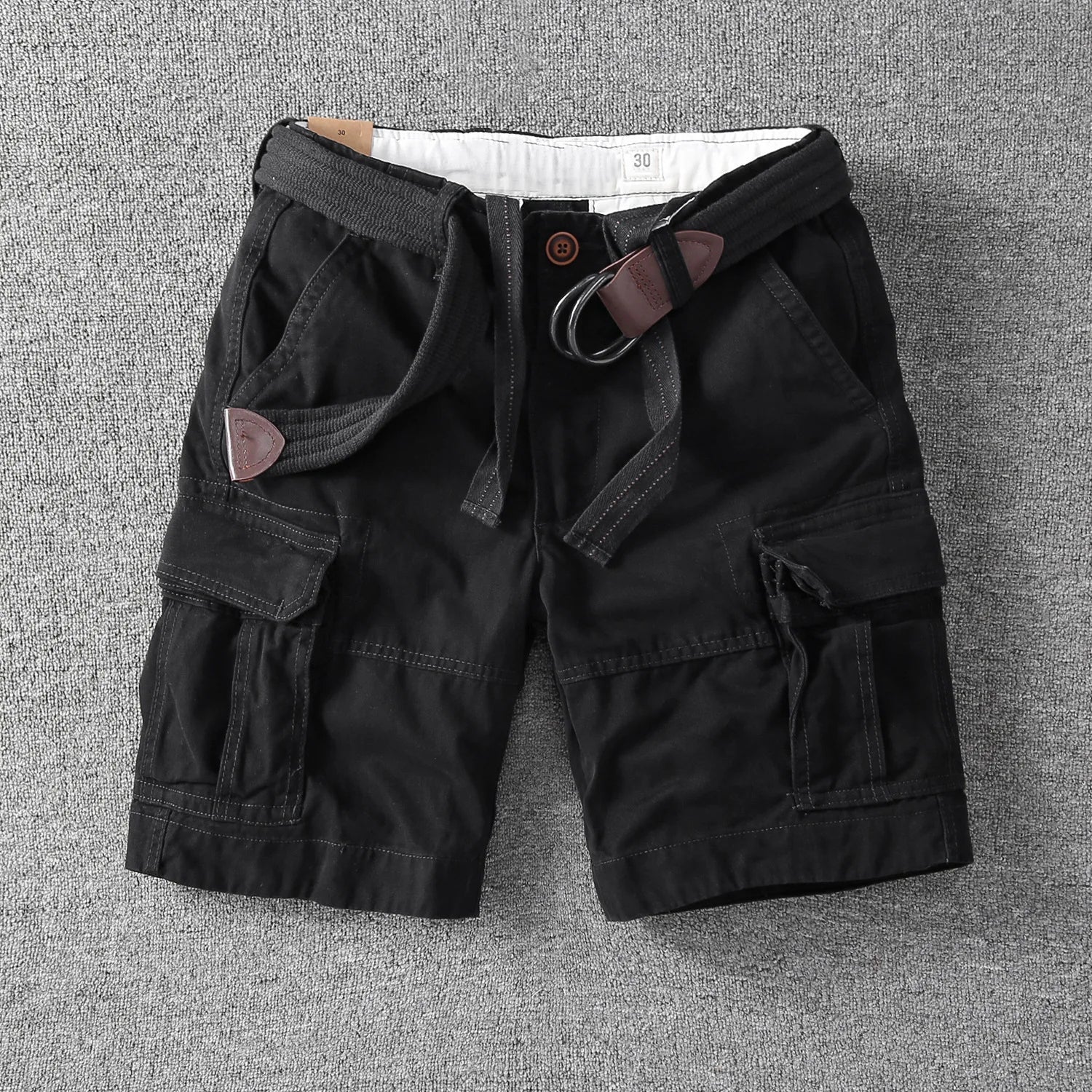 COTTON CARGO SHORTS FOR MEN