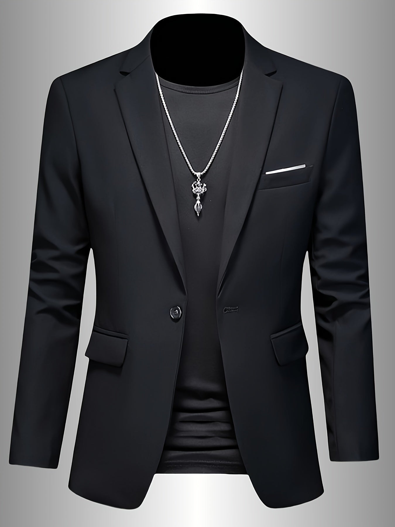 SKINNY LAPEL BLAZER FOR MEN
