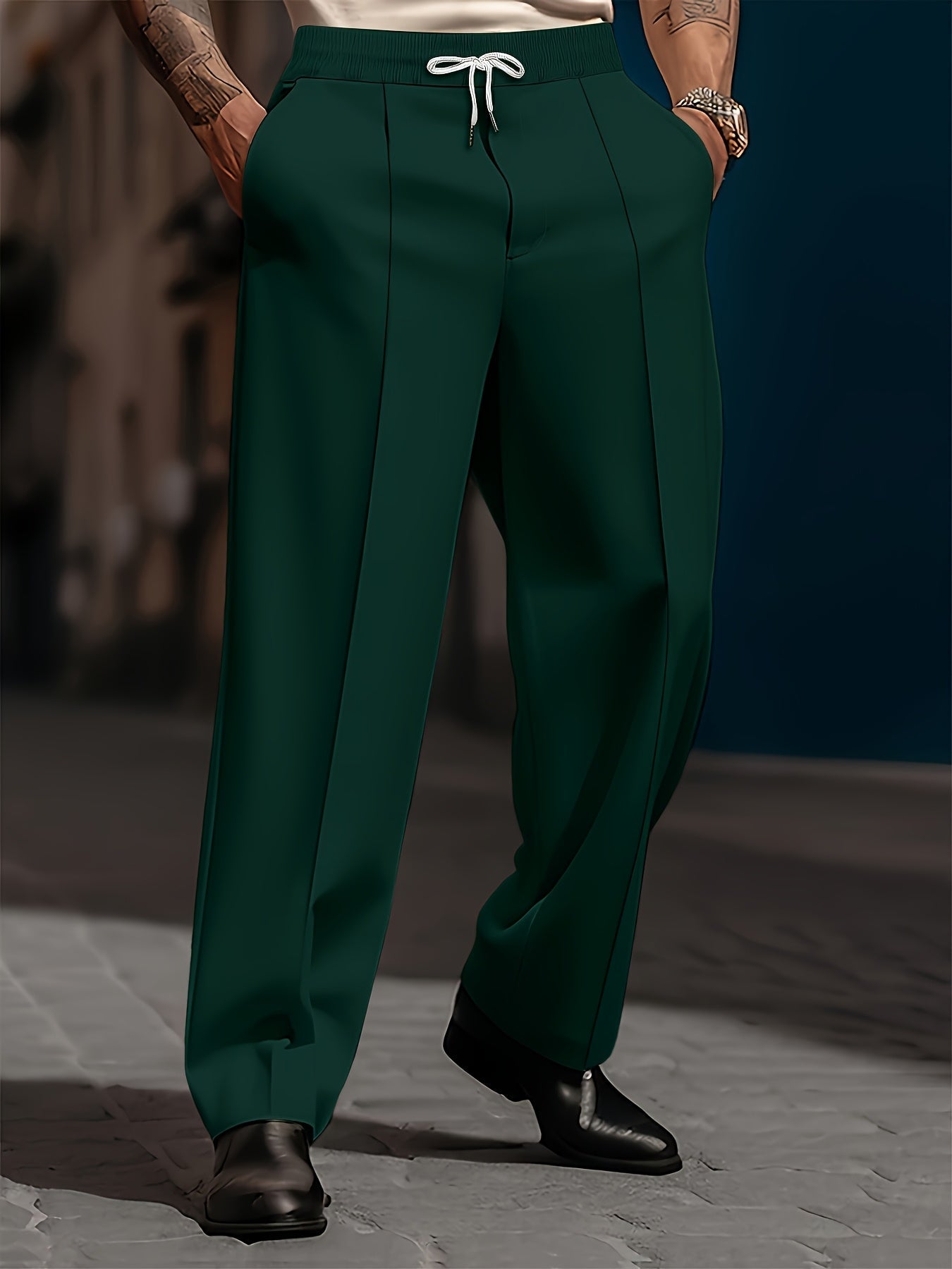 STRAIGHT CUT TROUSERS FOR MEN