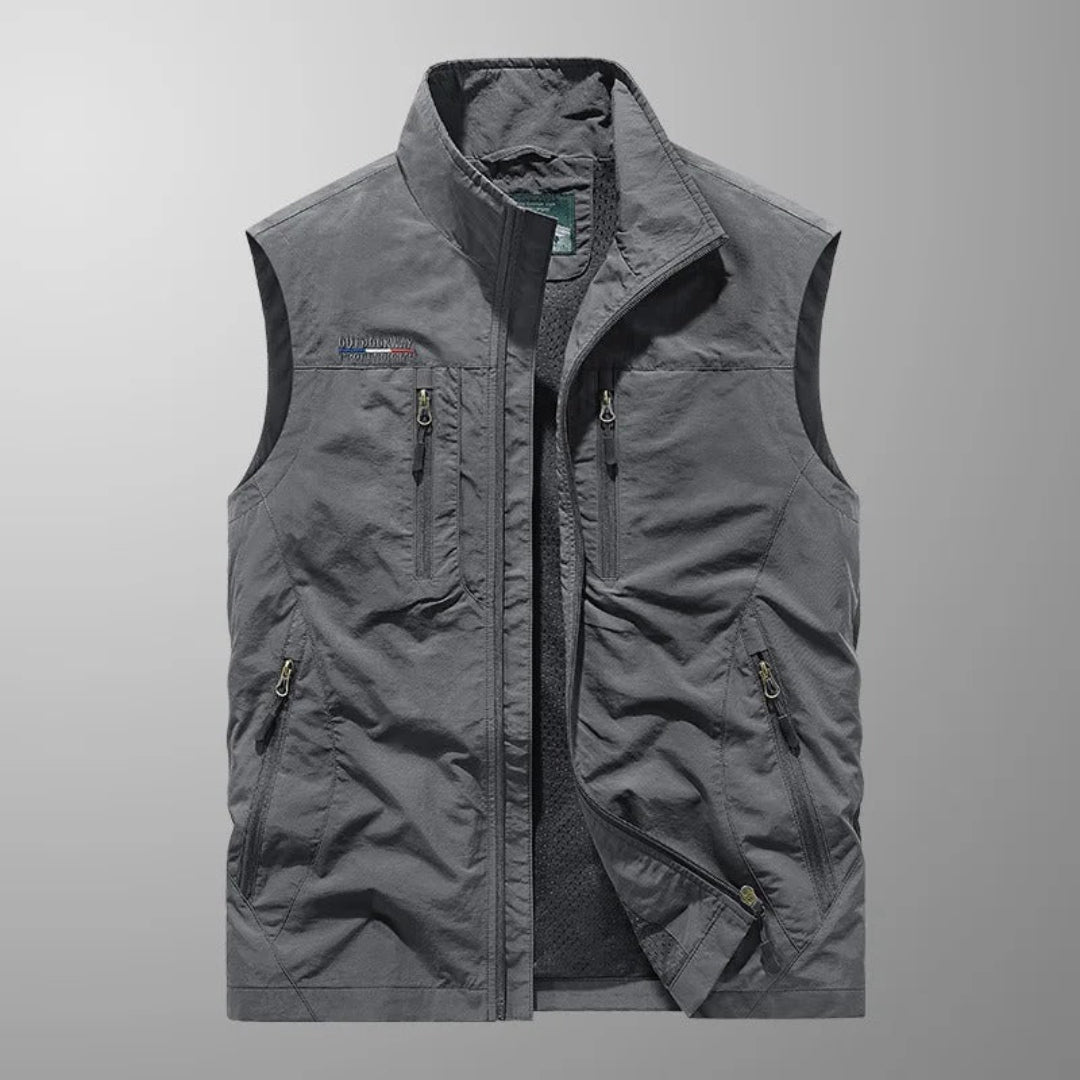 MULTI POCKET UTILITY VEST FOR MEN